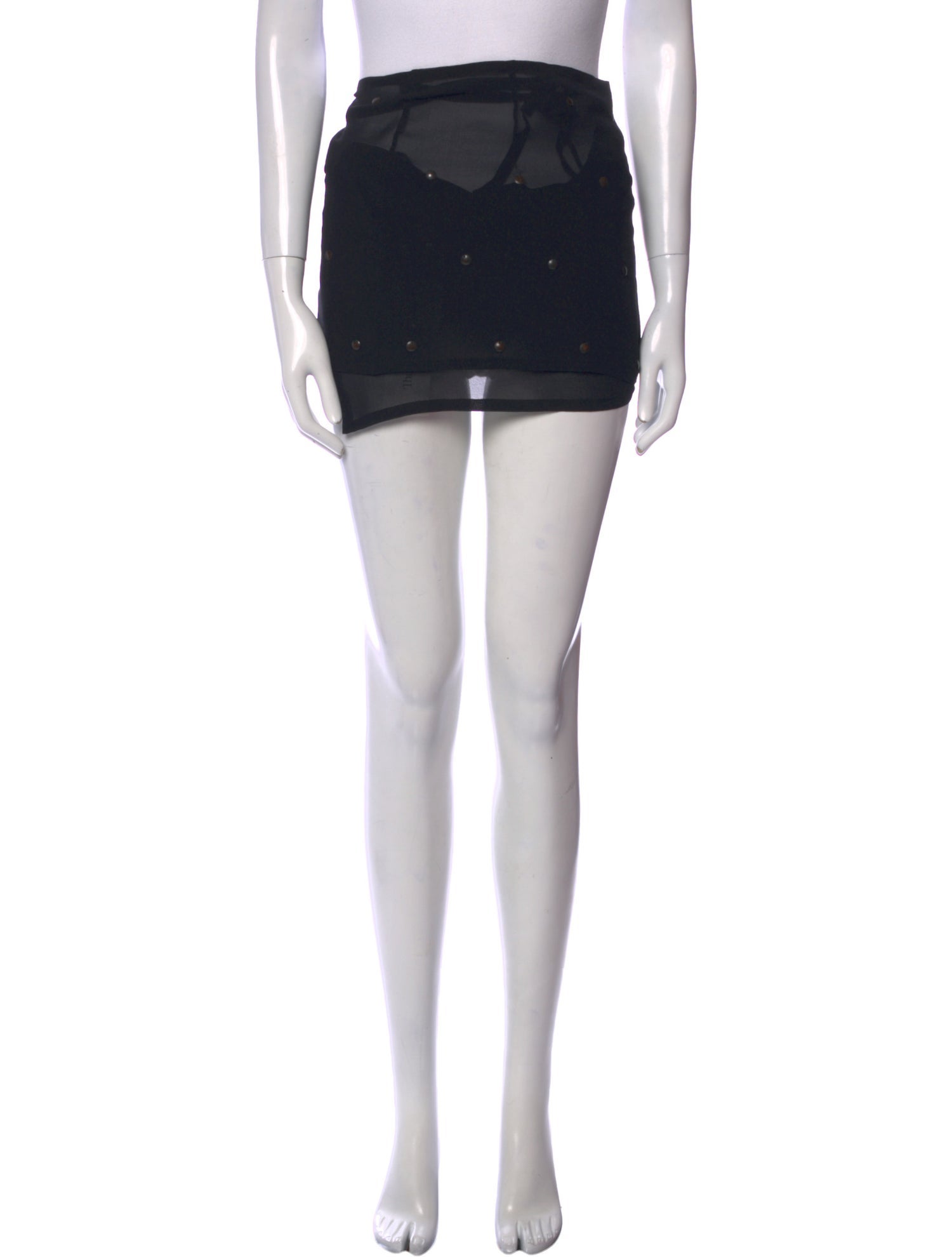 Ann Demeulemeester Silk Mini Skirt