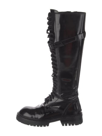 Ann Demeulemeester Patent Leather Snow Boots