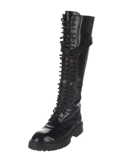 Ann Demeulemeester Patent Leather Snow Boots