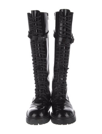 Ann Demeulemeester Patent Leather Snow Boots