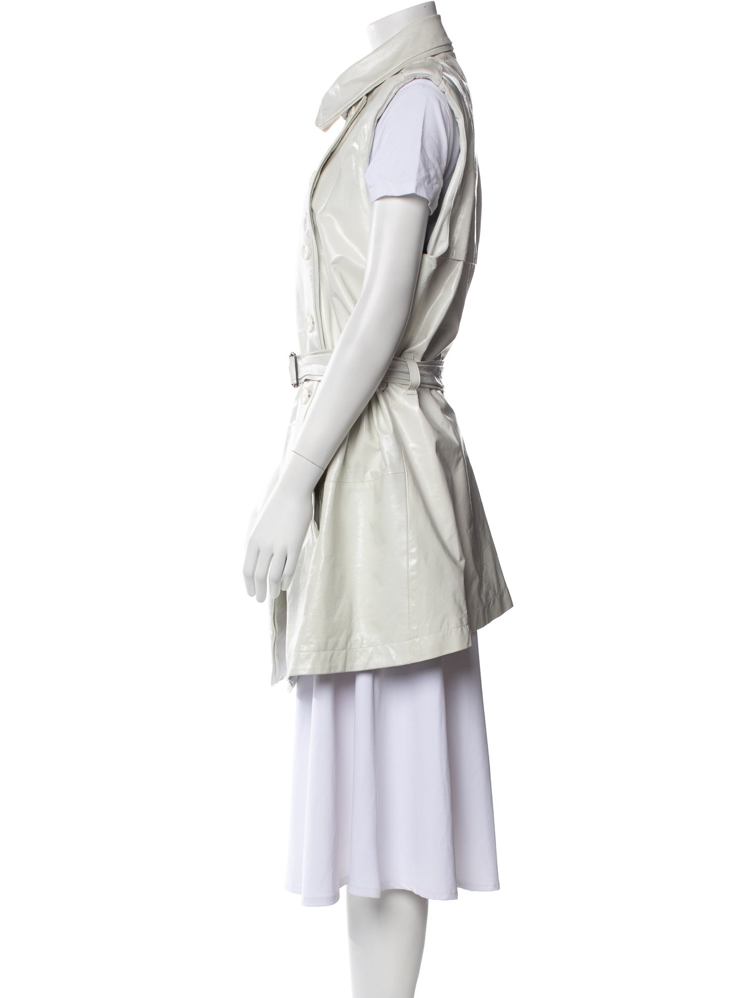 Ann Demeulemeester Leather Trench Coat