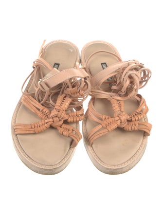 Ann Demeulemeester Leather Gladiator Sandals
