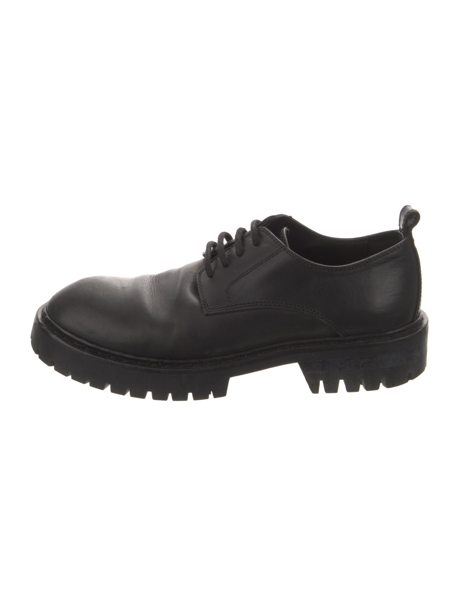 Ann Demeulemeester Leather Whipstitch Trim Oxfords