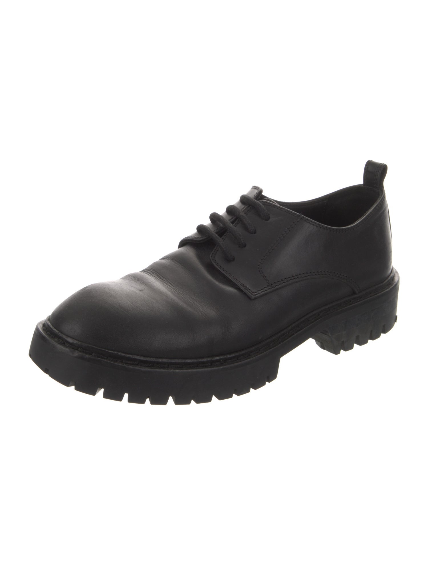 Ann Demeulemeester Leather Whipstitch Trim Oxfords