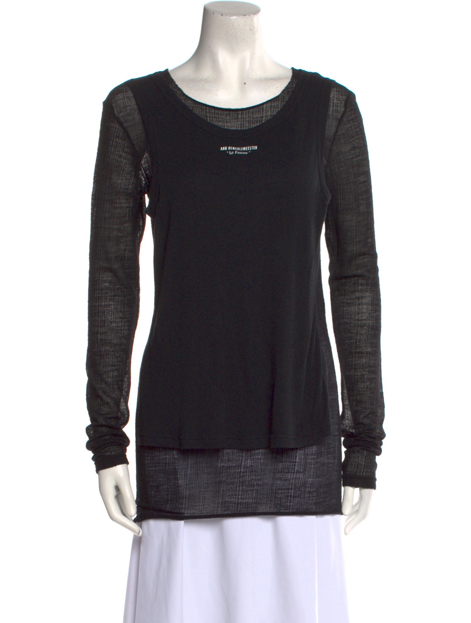 Ann Demeulemeester Wool Scoop Neck