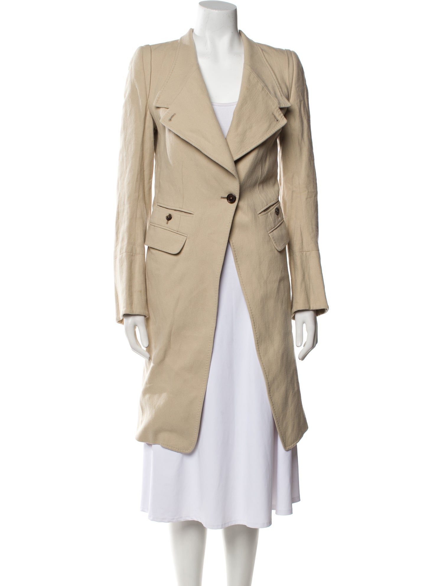 Ann Demeulemeester Wool Trench Coat