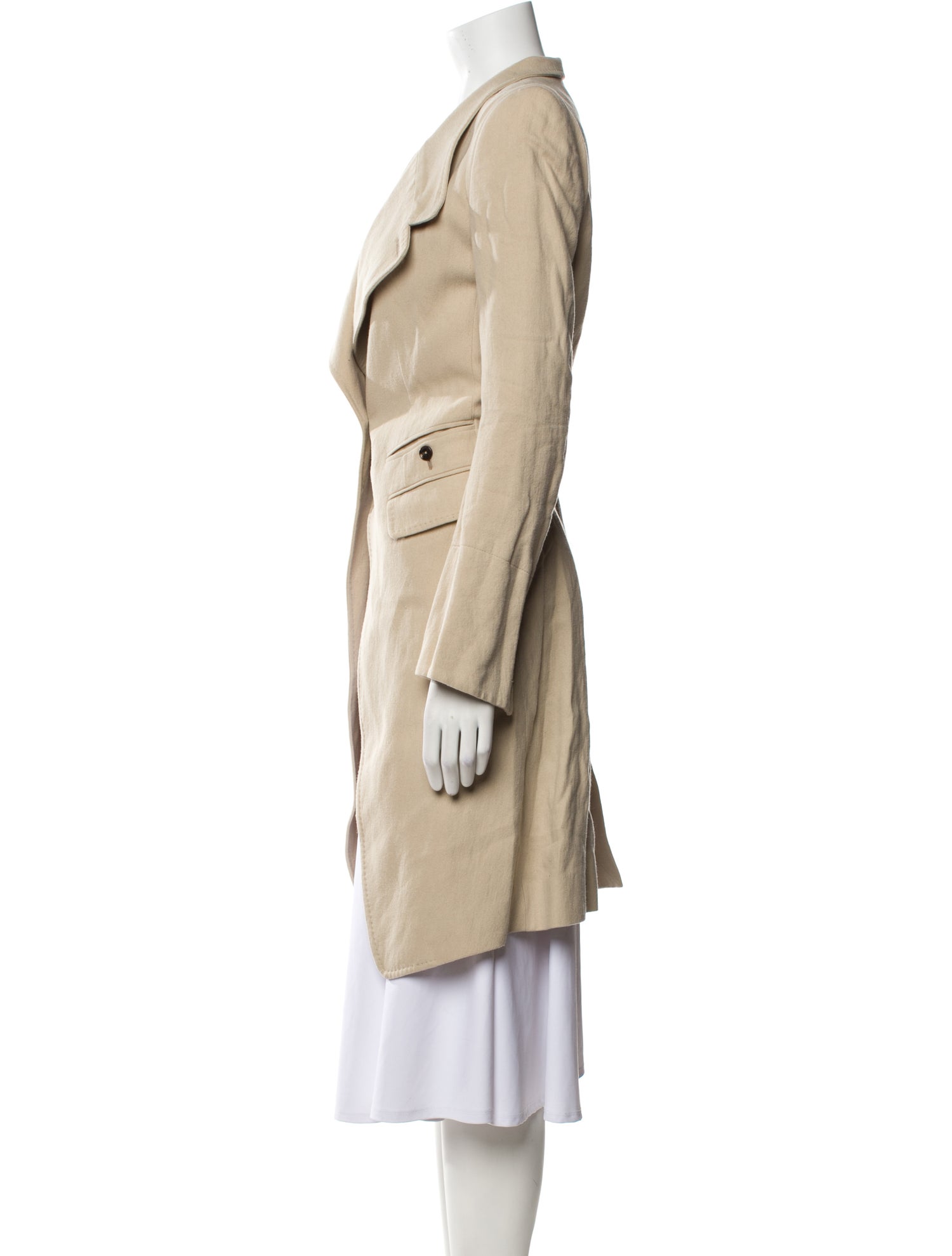 Ann Demeulemeester Wool Trench Coat