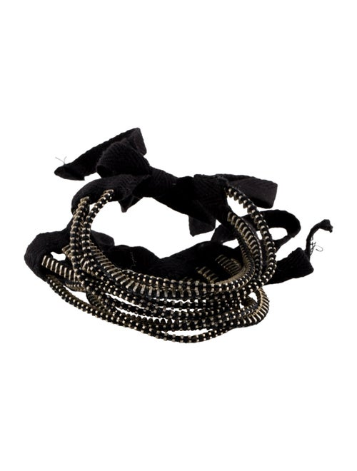 Ann Demeulemeester Zipper Wrap Bracelet