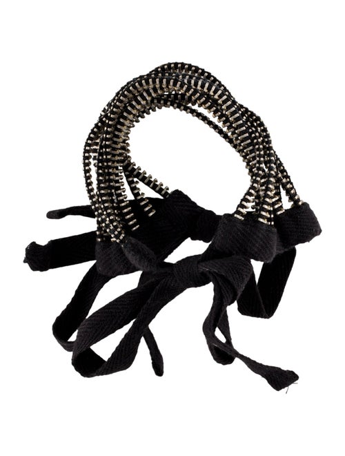 Ann Demeulemeester Zipper Wrap Bracelet