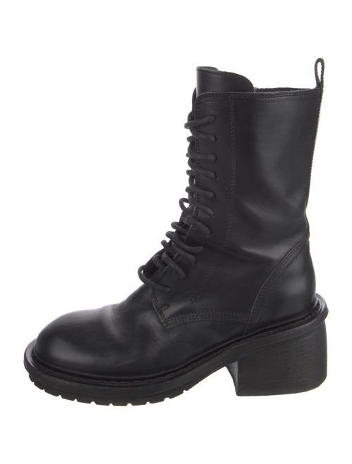 Ann Demeulemeester Leather Combat Boots