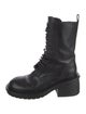Ann Demeulemeester Leather Combat Boots