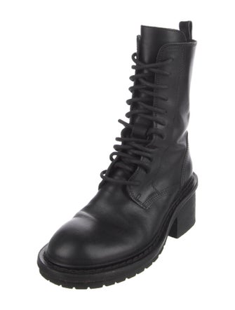 Ann Demeulemeester Leather Combat Boots
