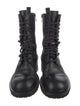 Ann Demeulemeester Leather Combat Boots