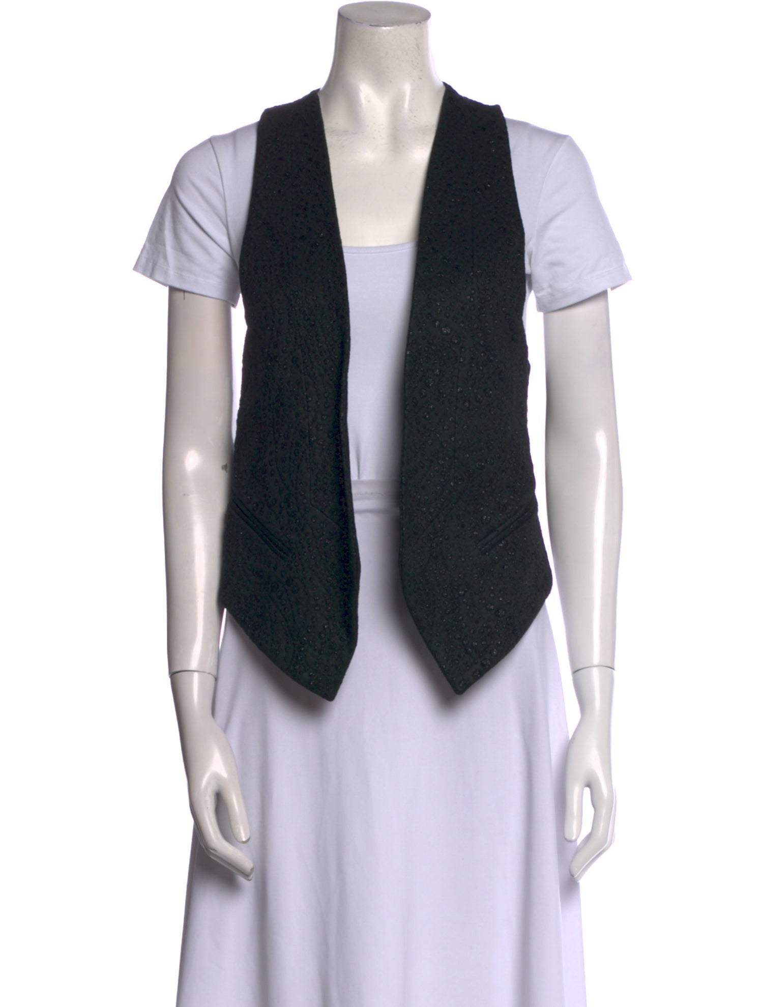 Ann Demeulemeester Wool Open Front Top