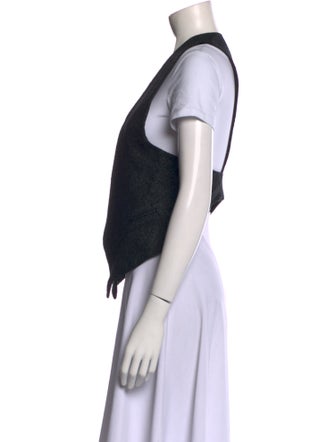 Ann Demeulemeester Wool Open Front Top