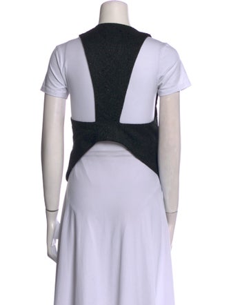 Ann Demeulemeester Wool Open Front Top
