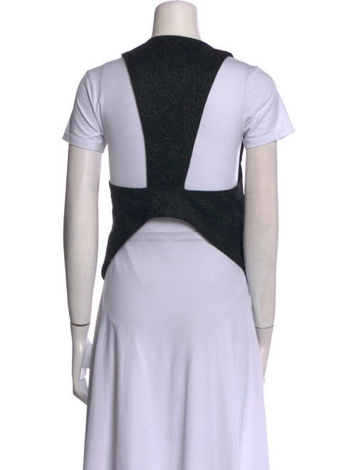 Ann Demeulemeester Wool Open Front Top
