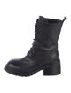 Ann Demeulemeester Leather Combat Boots
