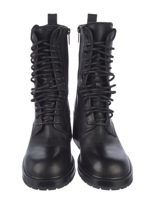 Ann Demeulemeester Leather Combat Boots