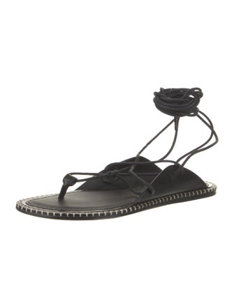 Ann Demeulemeester Leather Gladiator Sandals