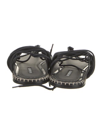 Ann Demeulemeester Leather Gladiator Sandals
