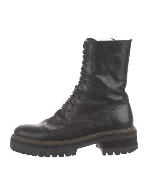 Ann Demeulemeester Leather Combat Boots