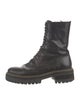 Ann Demeulemeester Leather Combat Boots