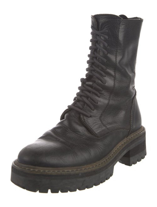Ann Demeulemeester Leather Combat Boots