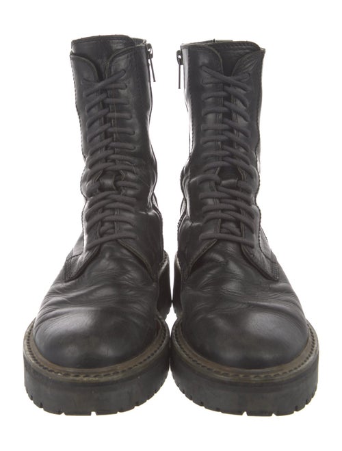 Ann Demeulemeester Leather Combat Boots