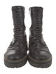 Ann Demeulemeester Leather Combat Boots