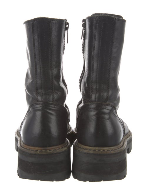 Ann Demeulemeester Leather Combat Boots