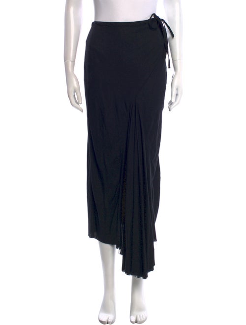 Ann Demeulemeester Raw-Edge Trim Midi Length Skirt
