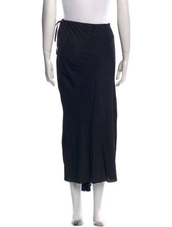 Ann Demeulemeester Raw-Edge Trim Midi Length Skirt