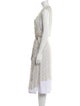 Ann Demeulemeester Lace Patterned Plunge Neckline Tunic
