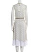 Ann Demeulemeester Lace Patterned Plunge Neckline Tunic