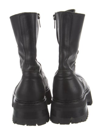 Ann Demeulemeester Leather Combat Boots