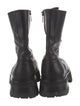 Ann Demeulemeester Leather Combat Boots