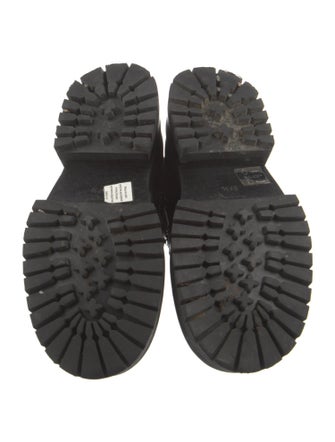 Ann Demeulemeester Leather Combat Boots