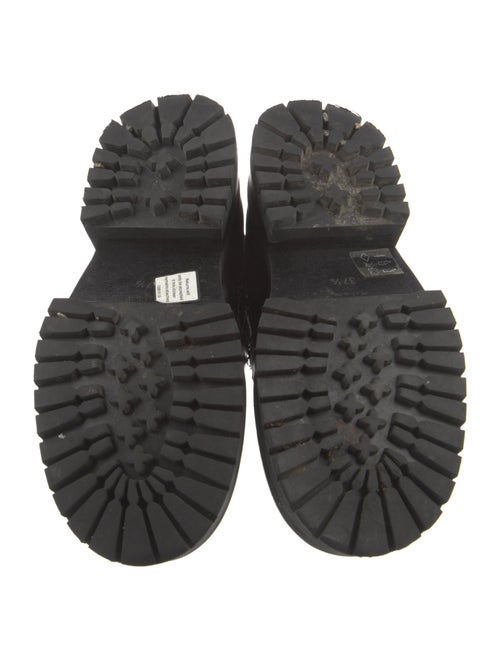 Ann Demeulemeester Leather Combat Boots