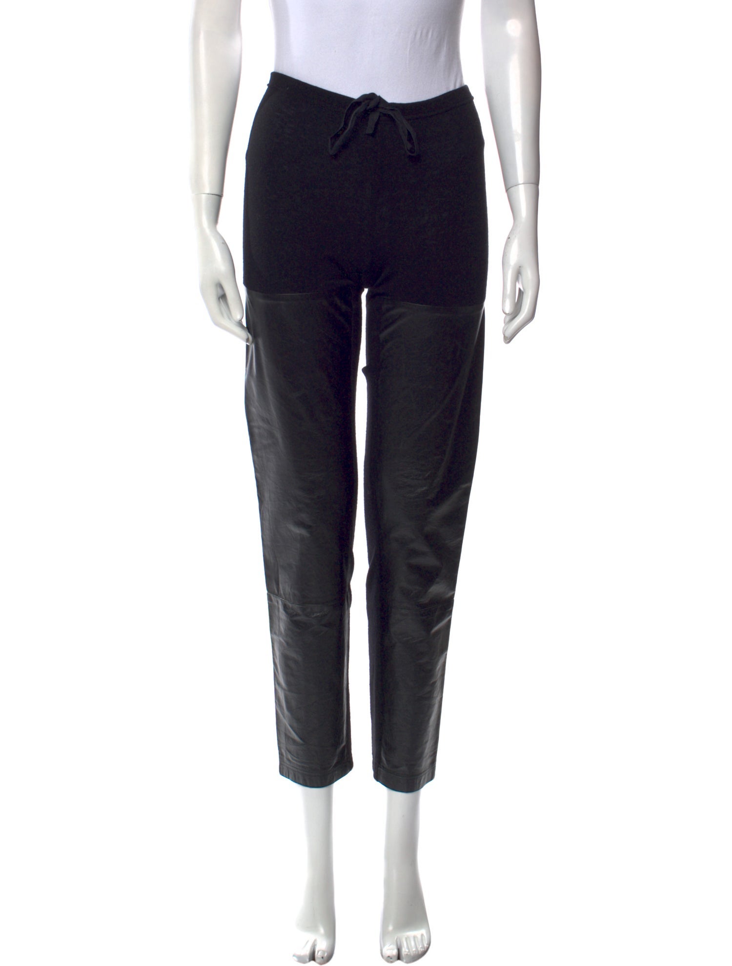 Ann Demeulemeester Leather Skinny Leg Pants