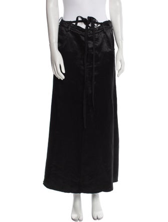 Ann Demeulemeester Silk Midi Length Skirt