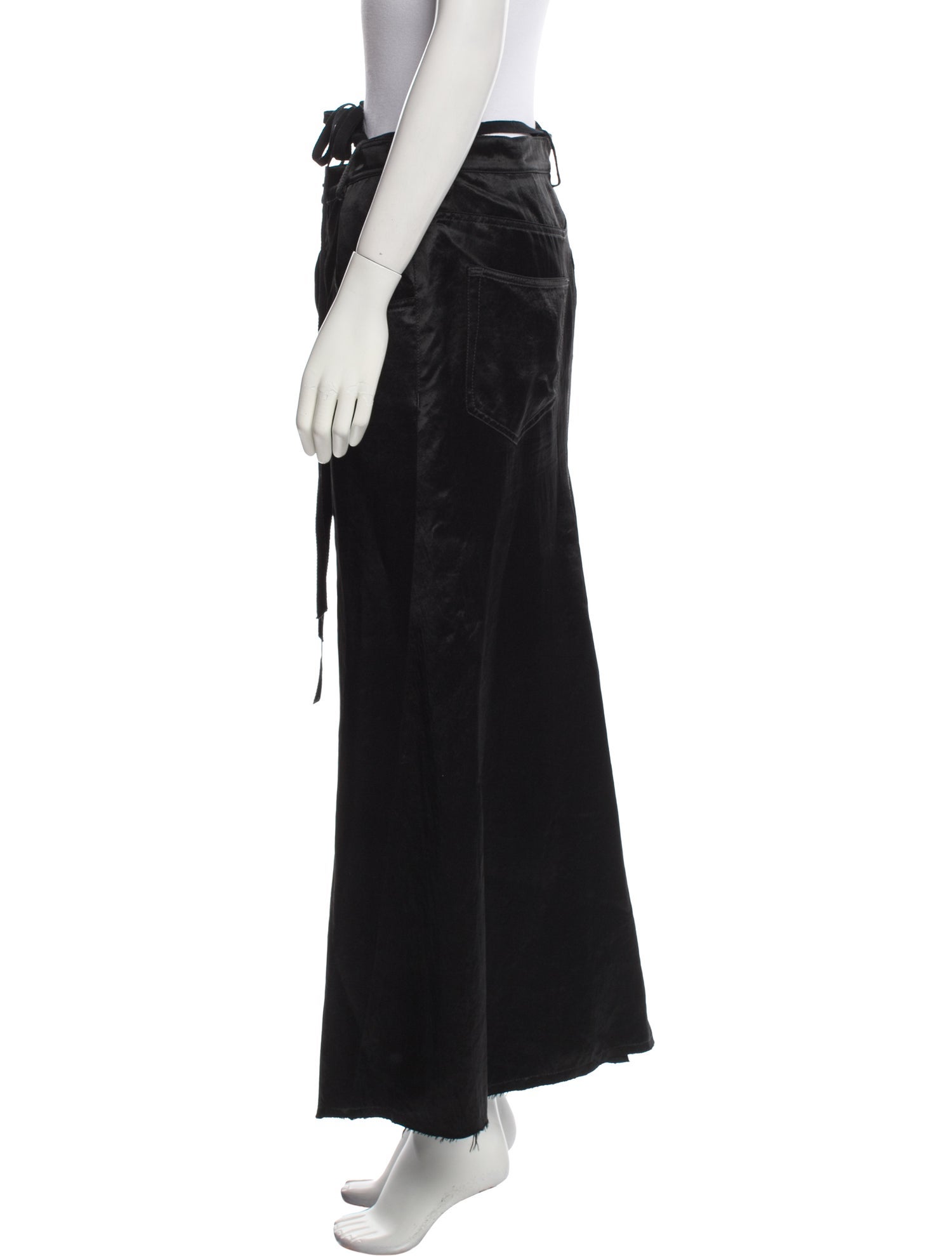 Ann Demeulemeester Silk Midi Length Skirt