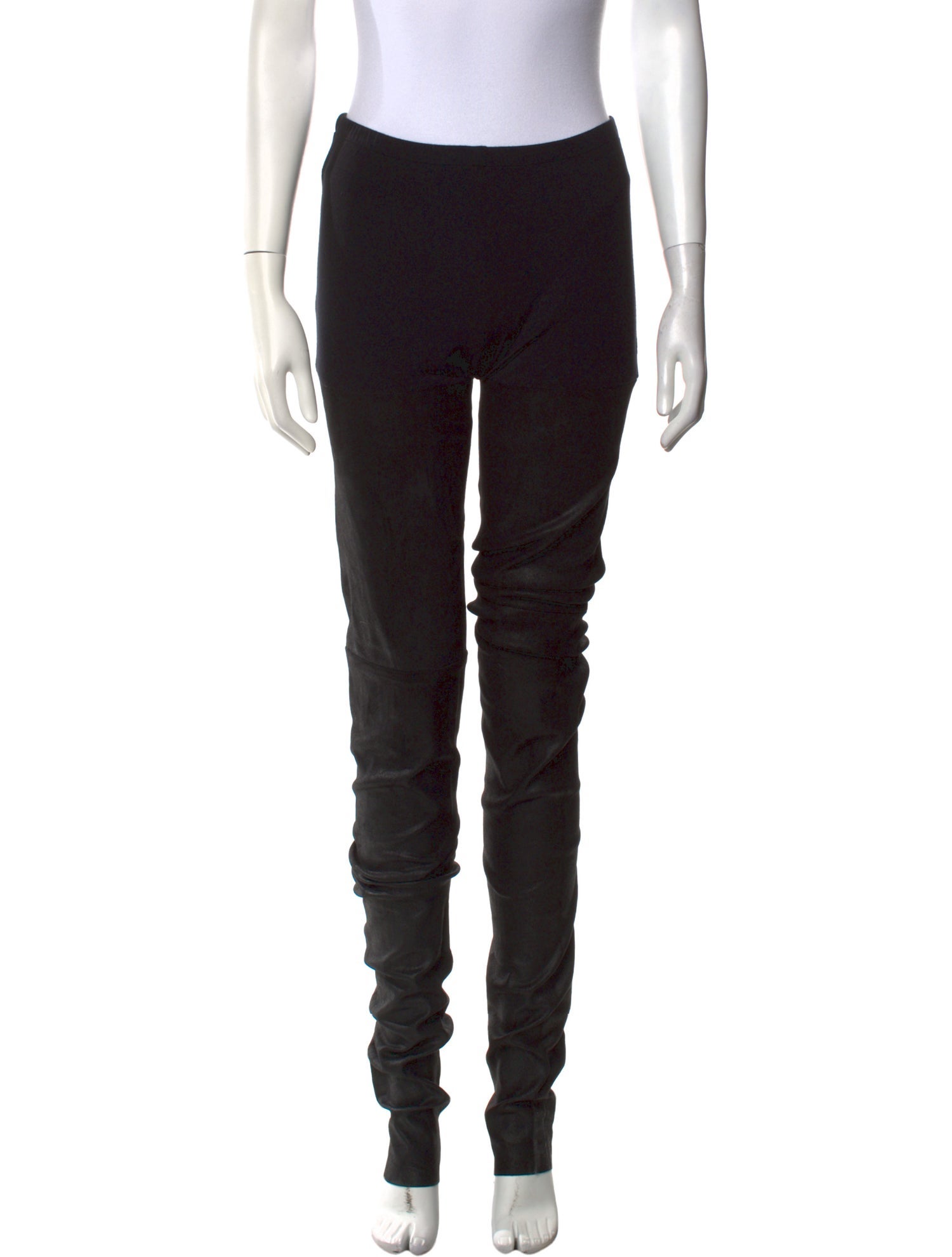 Ann Demeulemeester Leather Skinny Leg Pants