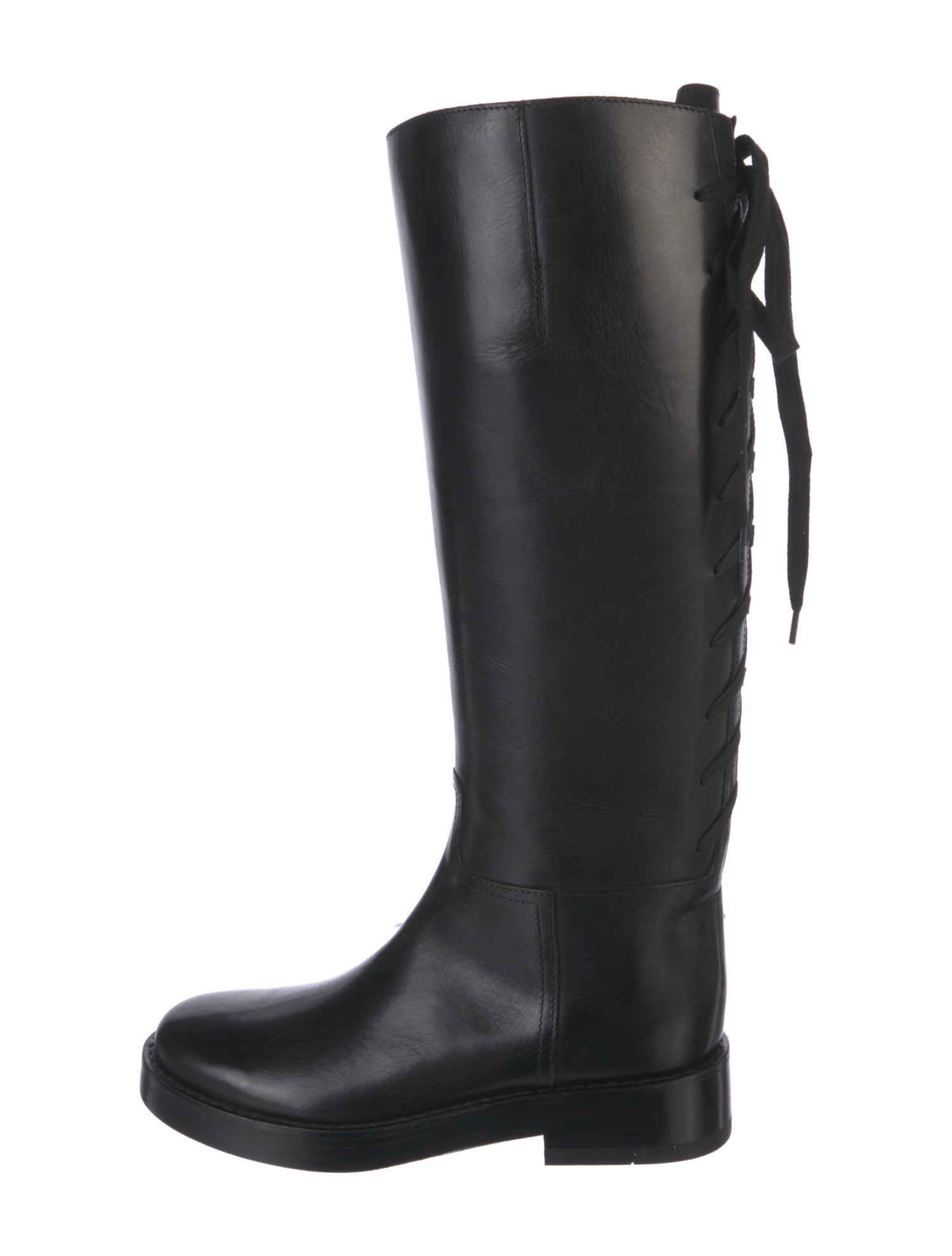 Ann Demeulemeester Leather Rain Boots