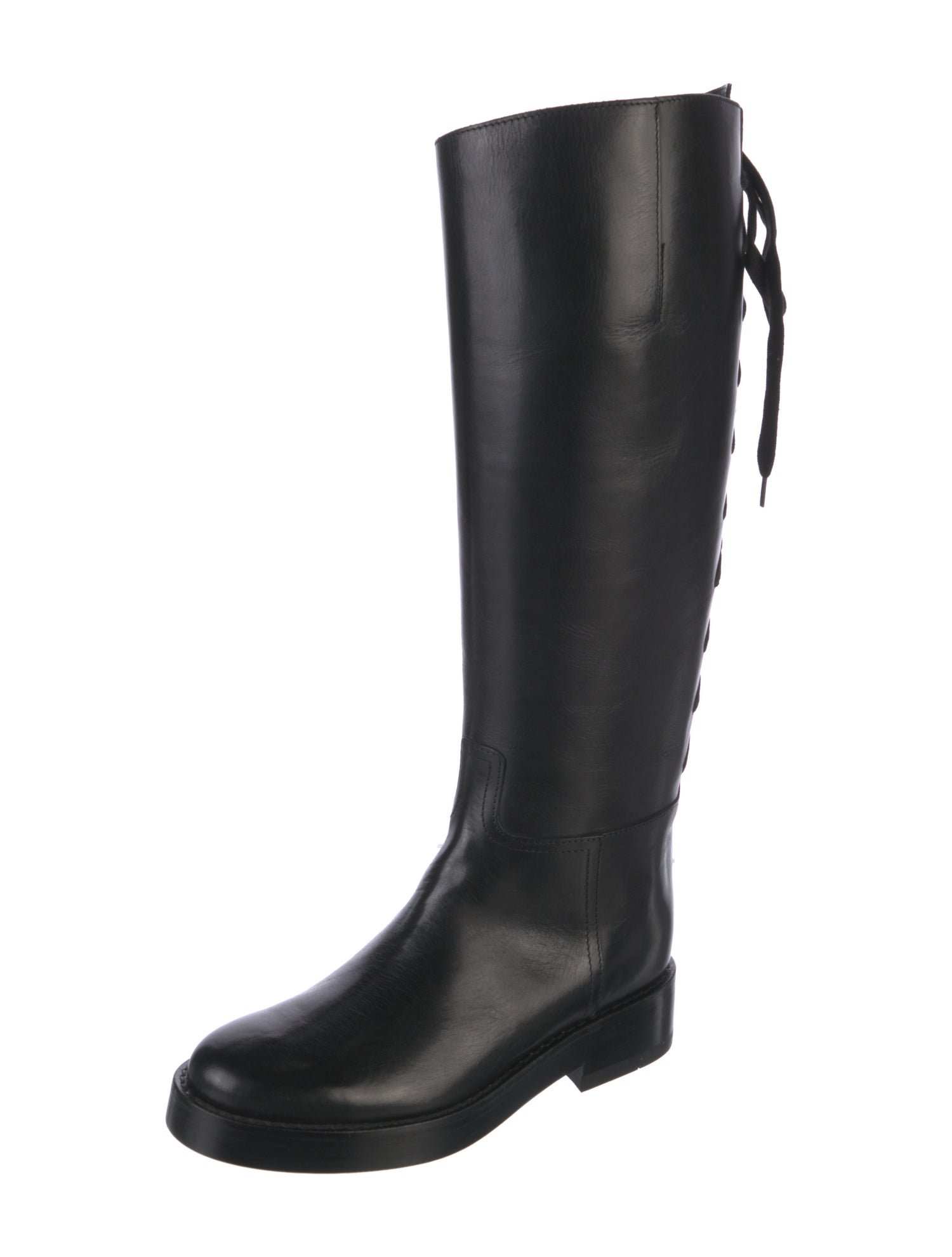 Ann Demeulemeester Leather Rain Boots