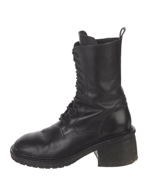 Ann Demeulemeester Leather Combat Boots