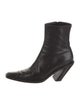 Ann Demeulemeester Leather Western Boots