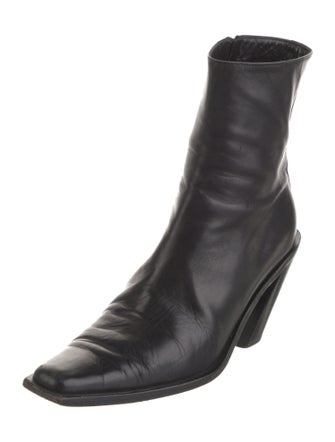 Ann Demeulemeester Leather Western Boots