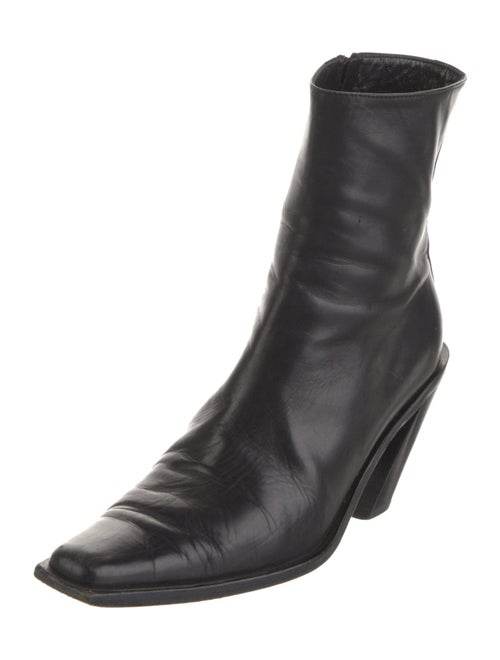 Ann Demeulemeester Leather Western Boots