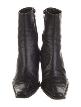 Ann Demeulemeester Leather Western Boots